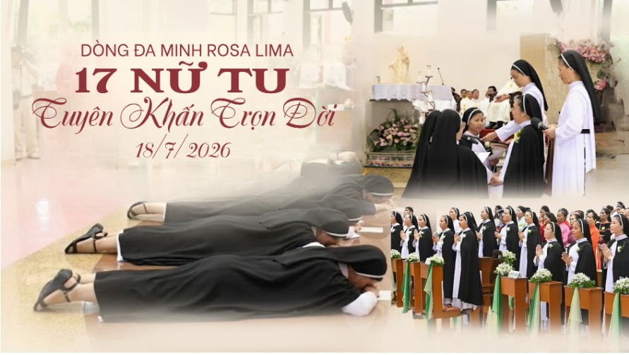 Dòng Đa Minh Rosa Lima: 17 Nữ tu tuyên khấn trọn đời